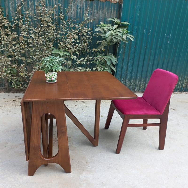 Bàn ăn thông minh gỗ sồi gấp gọn tiết kiệm diện tích BA165