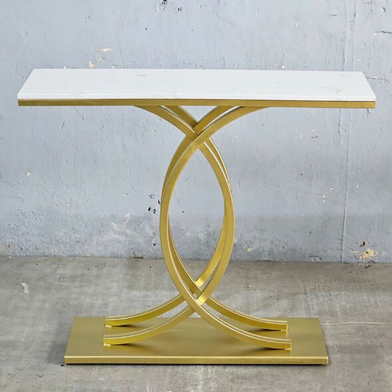 Bàn console chân sắt điểm nhấn của phòng khách, sảnh chờ CT086