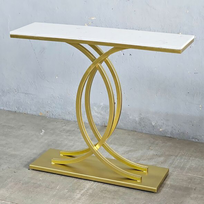 Bàn console chân sắt điểm nhấn của phòng khách, sảnh chờ CT086