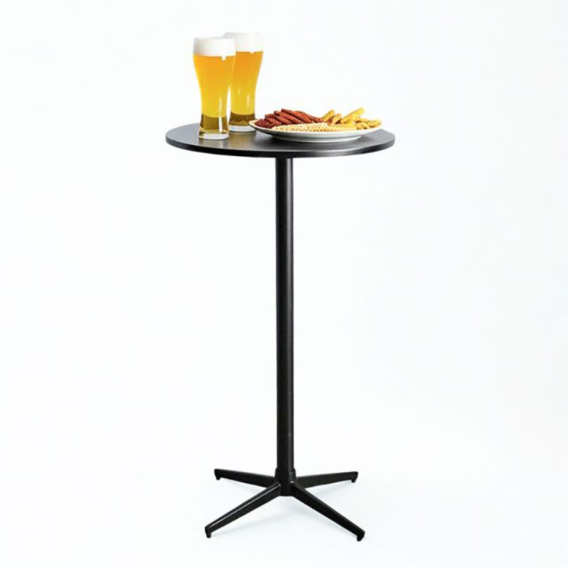 Bàn bar tròn D60cm mặt bàn gỗ cao su GB703