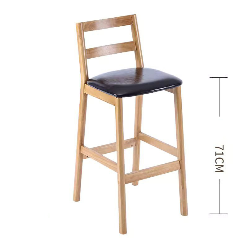 Ghế bàn bar khung gỗ nệm da kiểu Hàn Quốc GB672