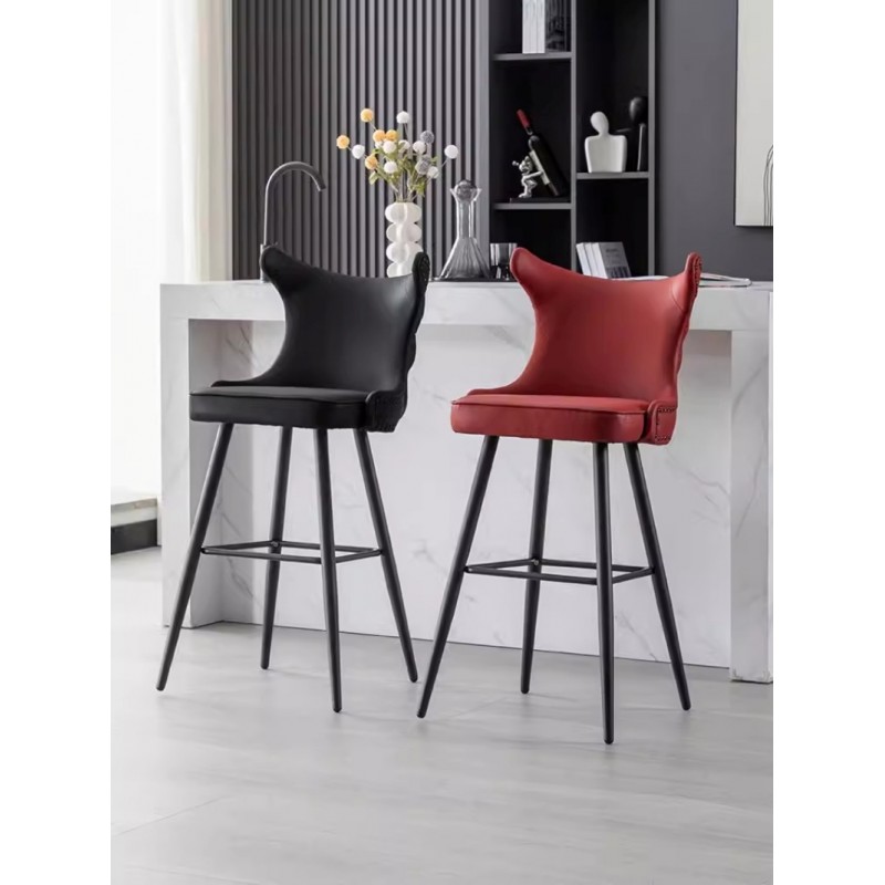  Ghế Bar Stool cao tựa lưng đính cườm sang trọng GB235