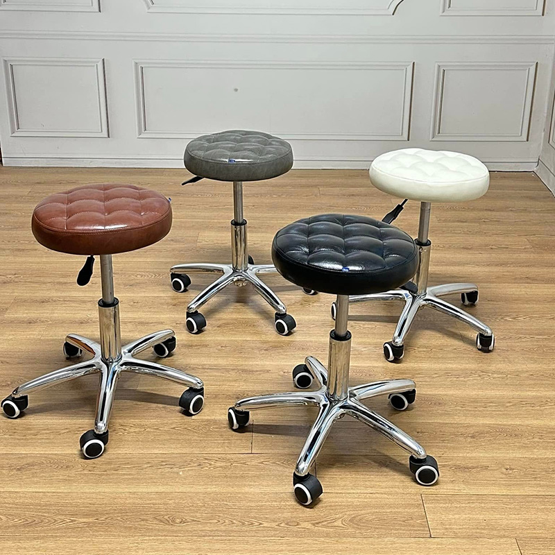 Ghế đôn xoay múi có bánh xe loại cao 45-55cm dùng cho spa, thẩm mỹ viện GB970