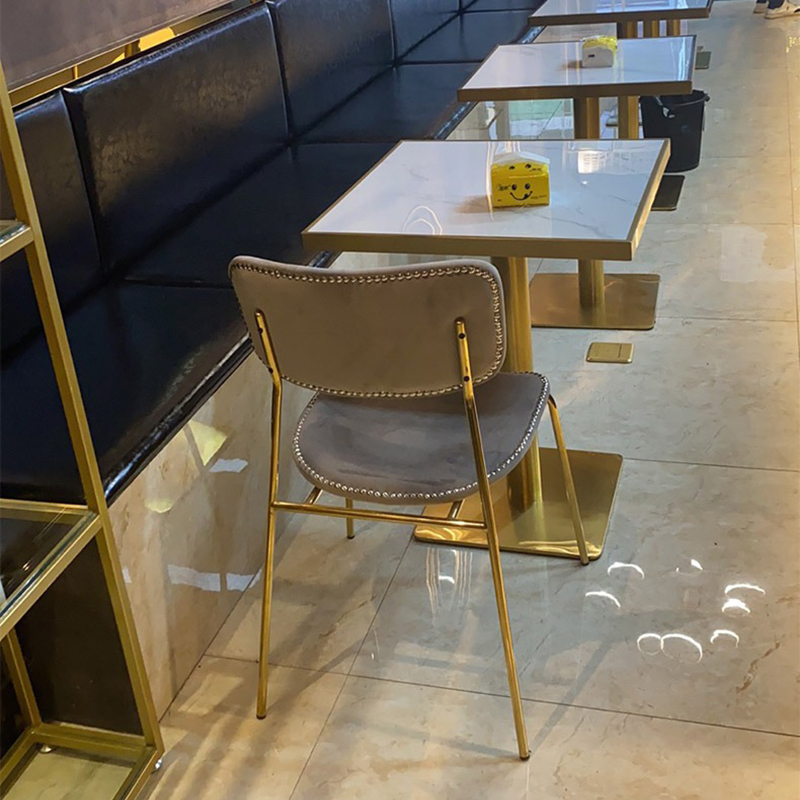 Bàn mặt đá vuông hiện đại cho không gian nhà hàng, quán cafe, trà sữa GC618
