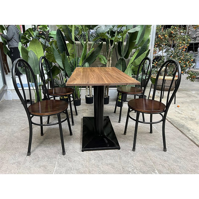 Bộ bàn ghế Thonet cafe, quán ăn, nhà hàng sắt decor GC841
