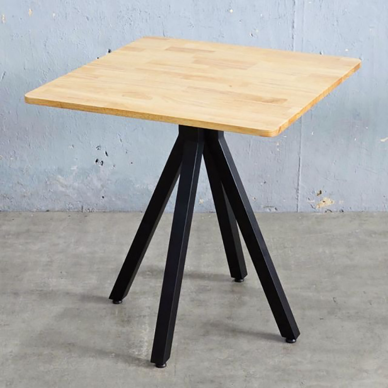 Bàn cafe nhà hàng vuông 70x70cm gỗ cao su GC792