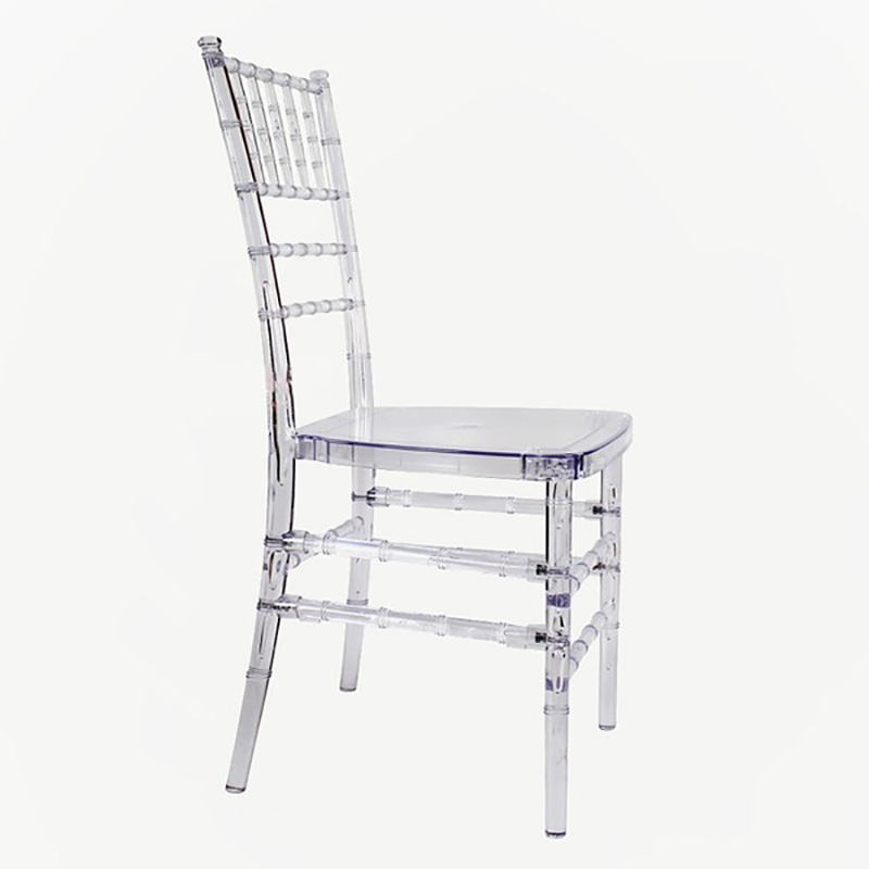 Ghế sự kiện tiệc cưới CHIAVARRIS trong suốt thiết kế lắp ghép thông minh GC837