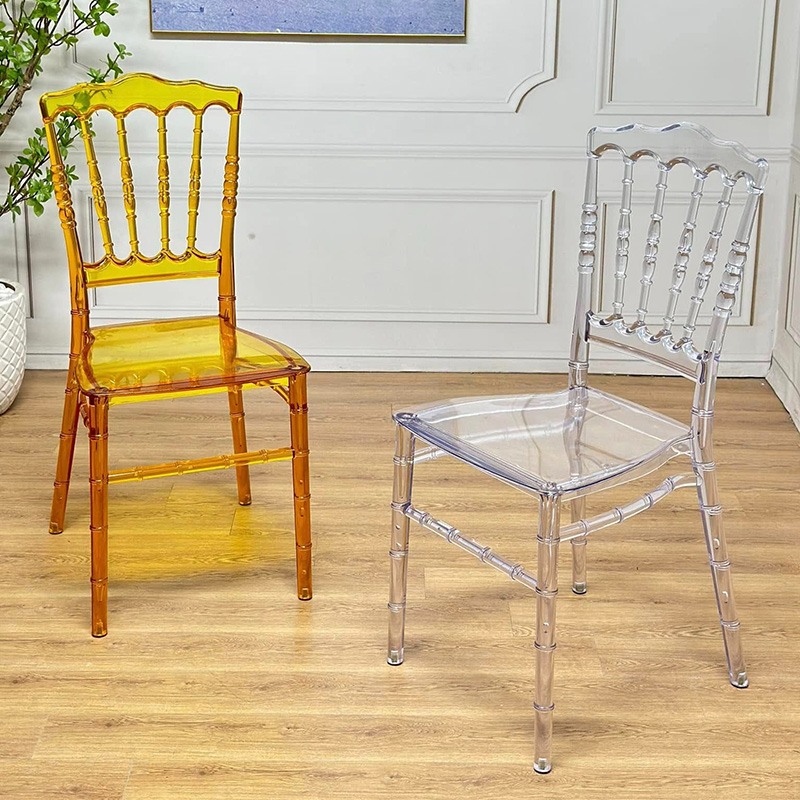 Ghế sự kiện tiệc cưới NAPOLEON trong suốt nhiều màu GC838