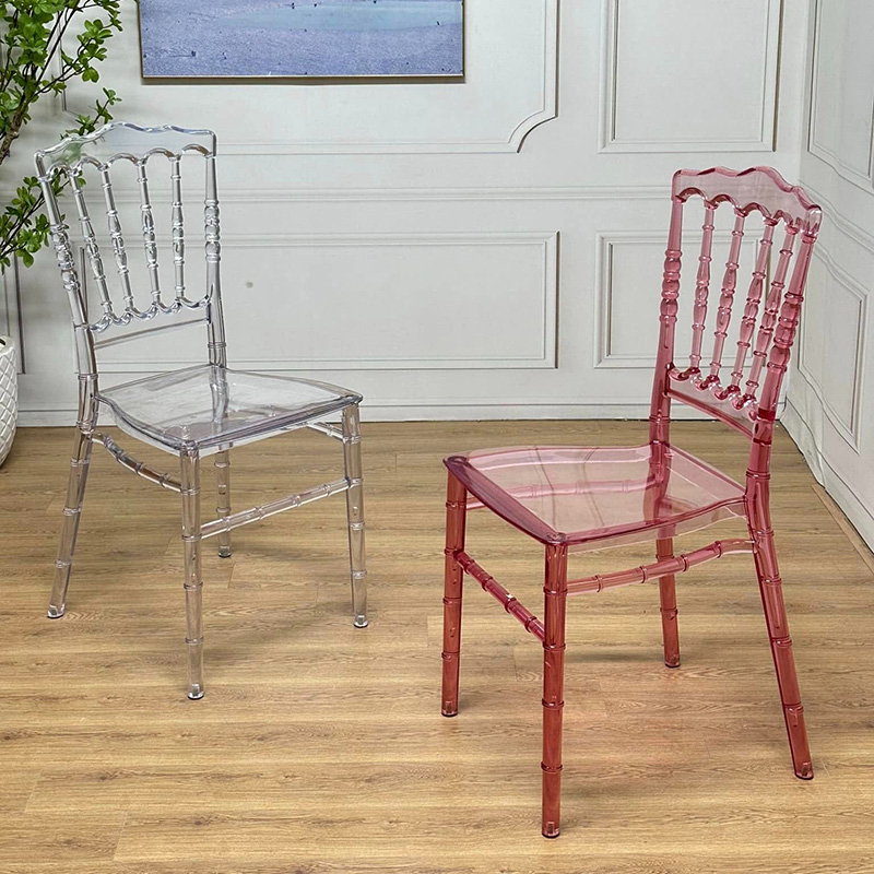 Ghế sự kiện tiệc cưới NAPOLEON trong suốt nhiều màu GC838