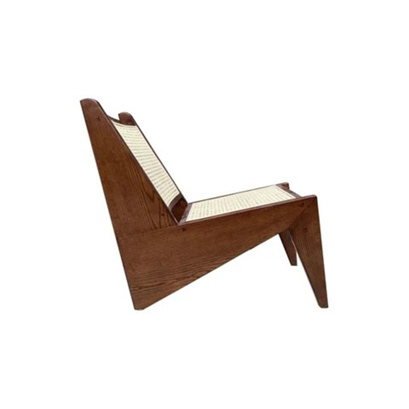 Ghế Kangaroo Lounge Chair khung gỗ lưng mây GC866