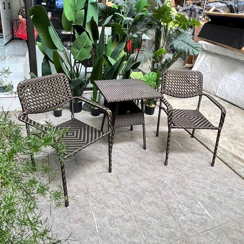 Ghế nhựa giả mây đẹp cho sân vườn quán cafe, khu resort BM503