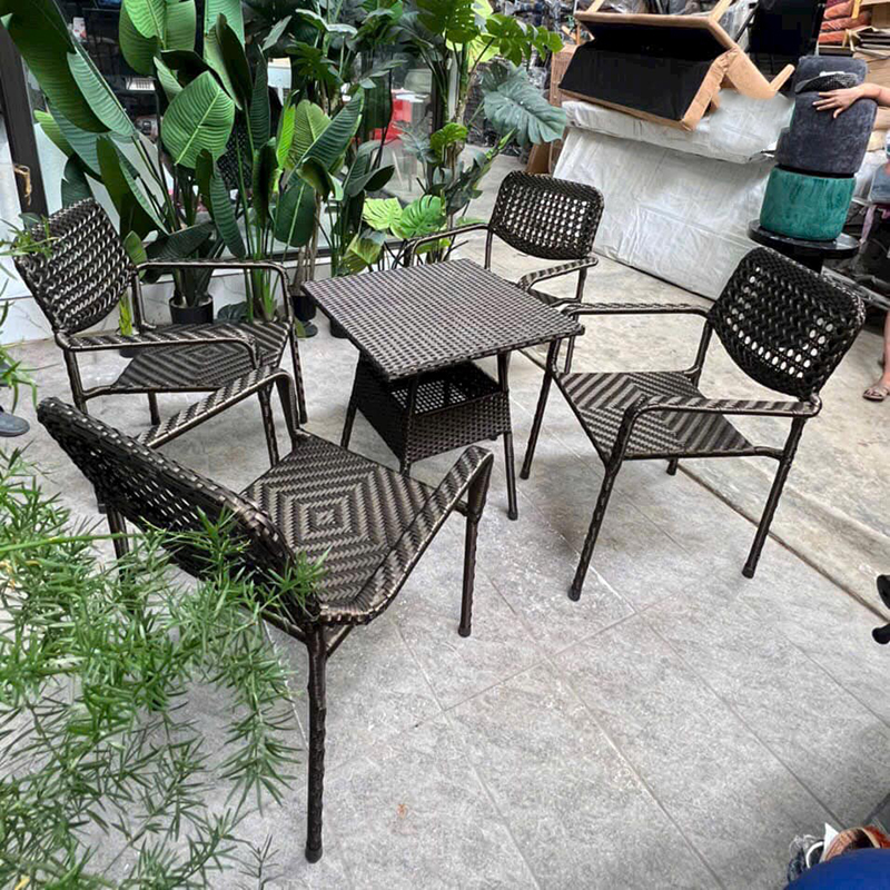 Ghế nhựa giả mây đẹp cho sân vườn quán cafe, khu resort BM503