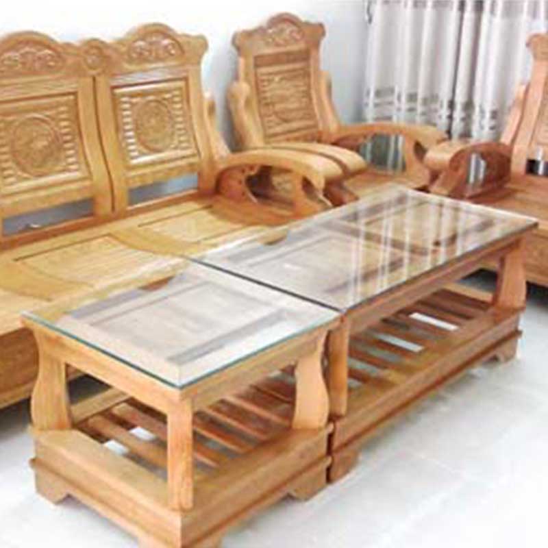 Bộ bàn ghế phòng khách Thiên Nga gỗ sồi BK202