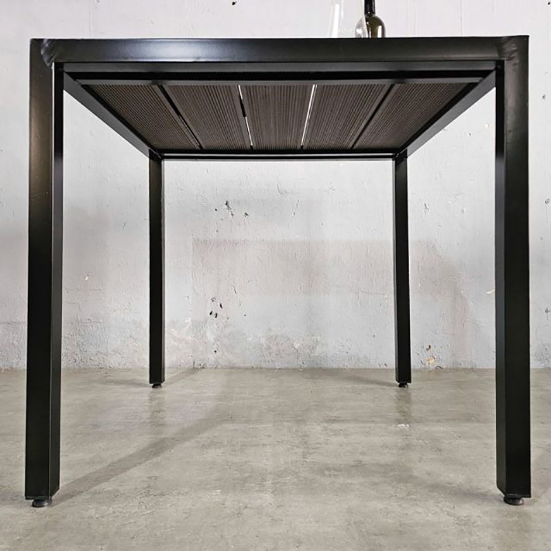 Bàn vuông cafe sân vườn ngoài trời 80x80cm gỗ nhựa vân 3D BS328