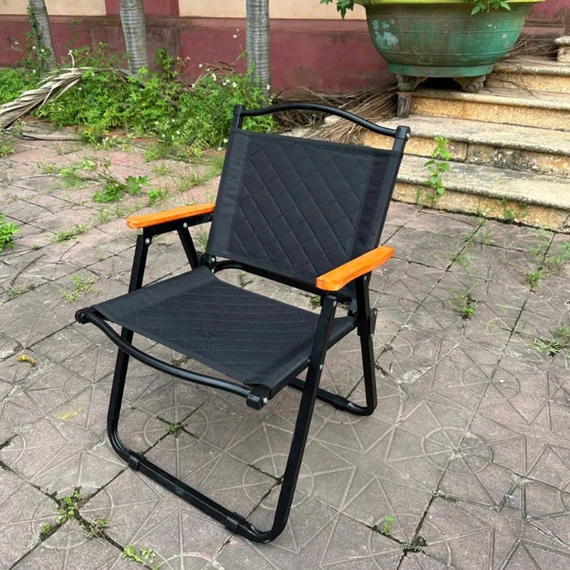 Ghế cafe gấp gọn, ghế camping vải Oxford 600D may 3 lớp BS217