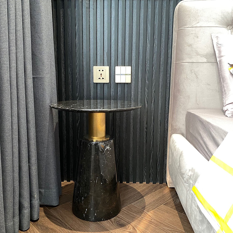 Bàn phụ sofa phòng khách đá tự nhiên nguyên khối BC210