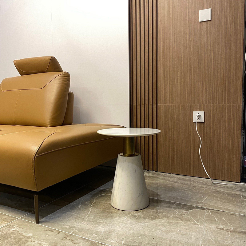 Bàn phụ sofa phòng khách đá tự nhiên nguyên khối BC210