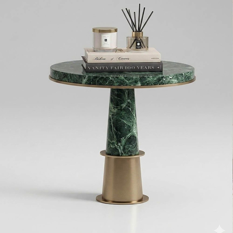 Bàn tab sofa đá Cẩm Thạch thiết kế tinh gọn – tỷ lệ chuẩn luxury BC154