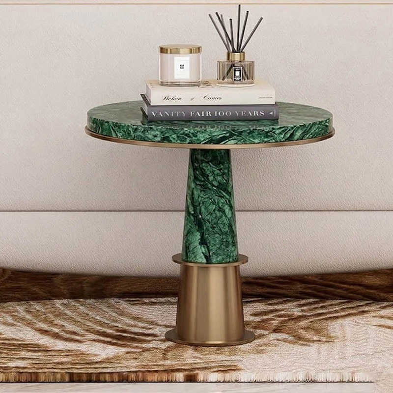 Bàn tab sofa đá Cẩm Thạch thiết kế tinh gọn – tỷ lệ chuẩn luxury BC154