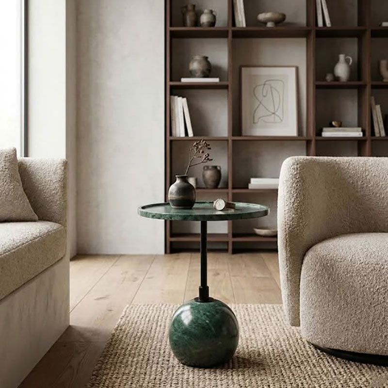 Bàn tab sofa đá Cẩm Thạch tự nhiên thiết kế độc đáo BC618