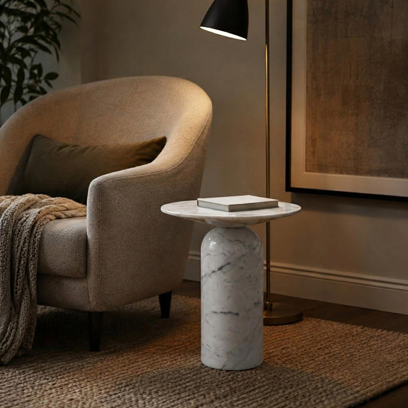 Bàn tab Sofa đá tự nhiên, tối giản nhưng đầy cuốn hút BC970