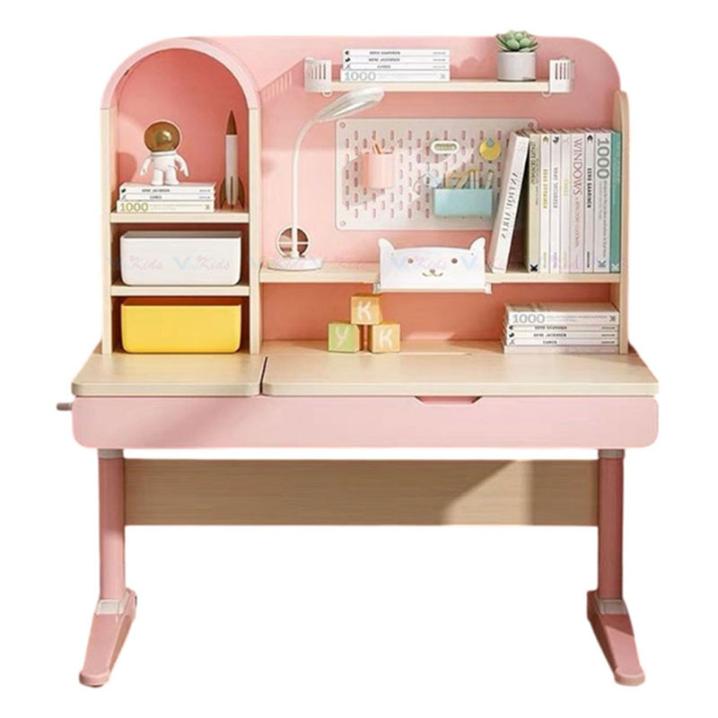 Bàn học cho bé thông minh S04 gỗ cao cấp, kích thước 60x100cm hỗ trợ chống gù BH278