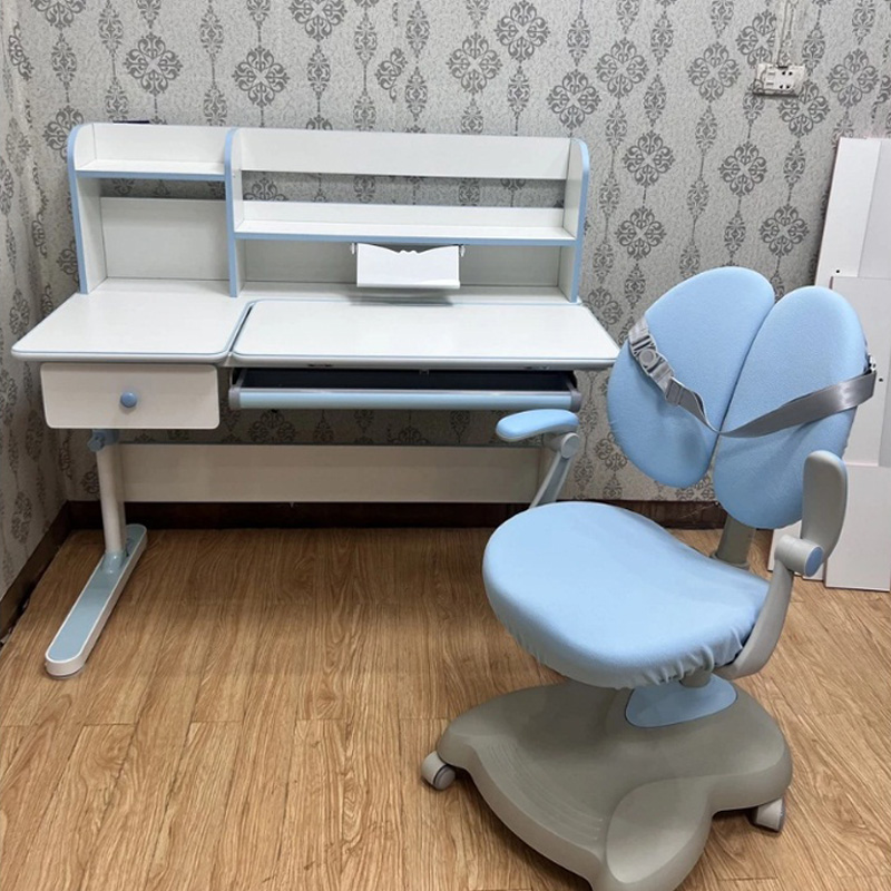 Bàn học thông minh cho bé S02 chỉnh được độ cao có giá đỡ sách và ngăn kéo BH930