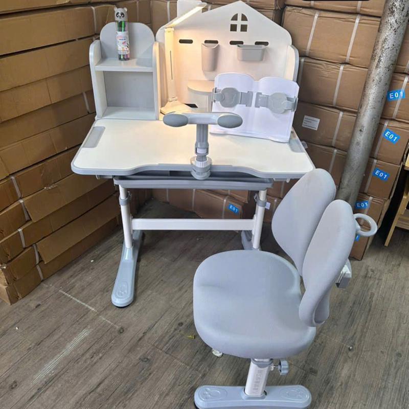 Bộ bàn học cho bé F07 nhỏ xinh, tích hợp thông minh, full quà tặng BH110