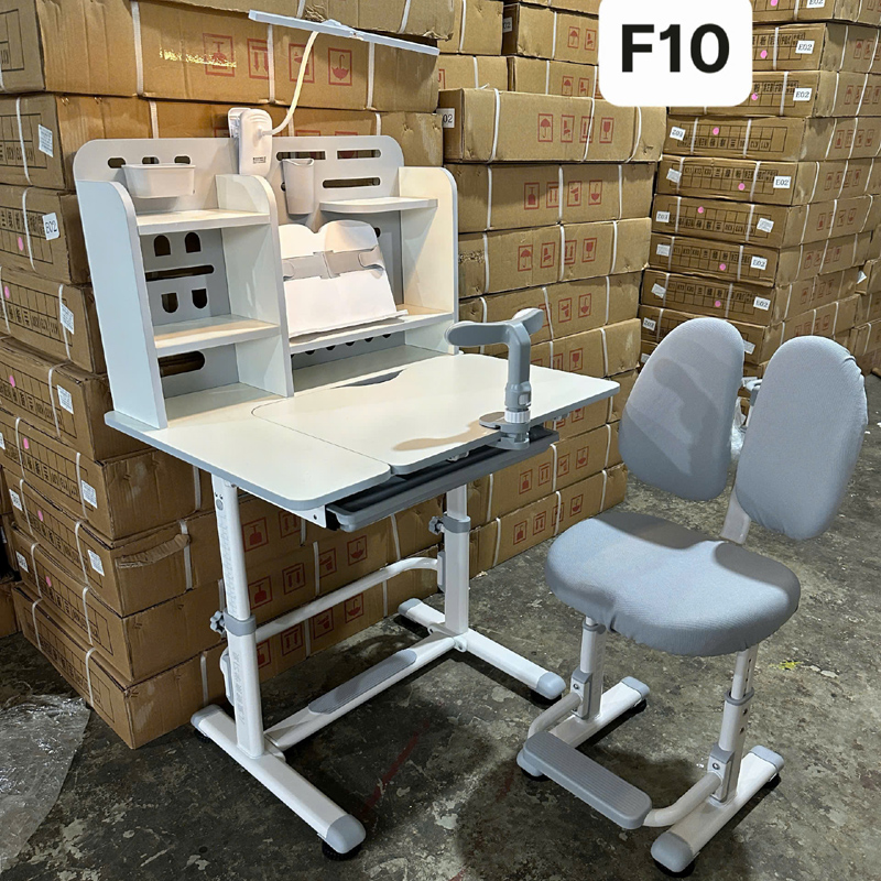 Bộ bàn học F10 mẫu MỚI, tặng đầy đủ quà tặng cho bé BH731