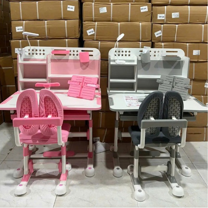 Bộ bàn học giá rẻ C12 điều chỉnh thông minh kèm ngăn kéo và giá sách BH304