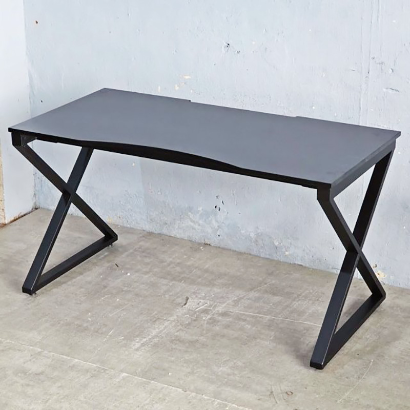 Bàn Gaming, bàn làm việc chân sắt chữ X mặt bàn gỗ cao su BV710
