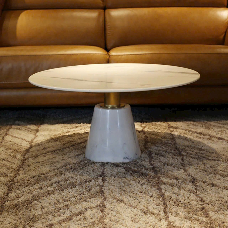 Bàn trà sofa đá Cẩm Thạch nguyên khối tuyệt tác sang trọng cho phòng khách BT945