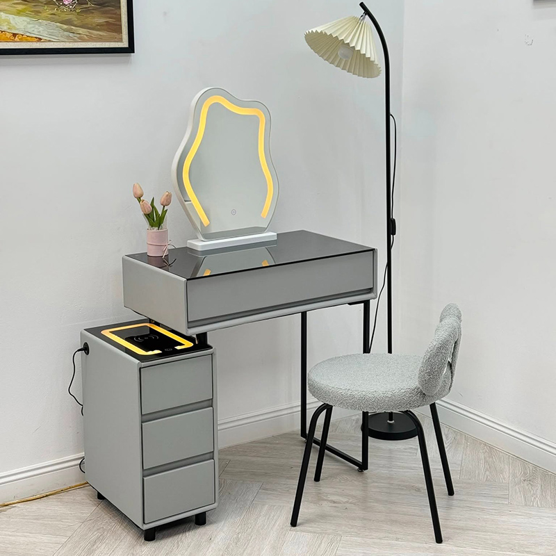 Bàn trang điểm thông minh gương LED mặt kính BP505
