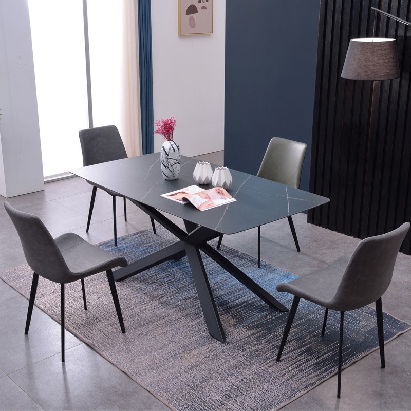 Chân bàn ăn sắt sơn tĩnh điện đen đẹp cho phòng bếp BB214