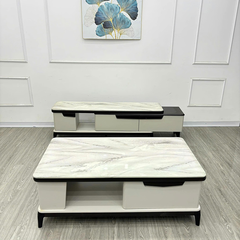 Combo kệ tivi - bàn trà sofa nhập khẩu cao cấp CT216