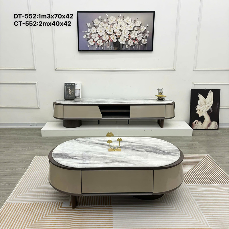 Set bàn trà & kệ tivi phong cách hiện đại CT243
