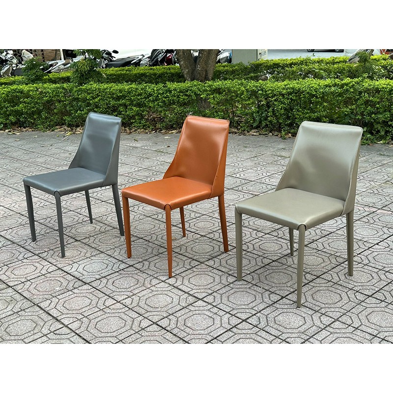 Ghế ăn Perla bọc da phong cách Origami GA539