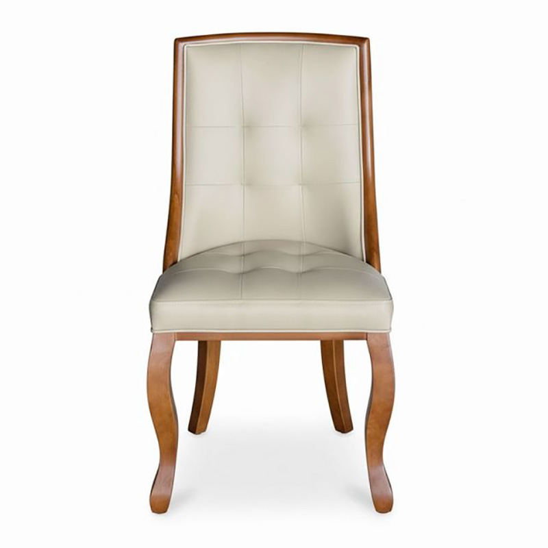 Ghế Lucky bọc da khung gỗ tự nhiên cho không gian nhà hàng, khách sạn GA132