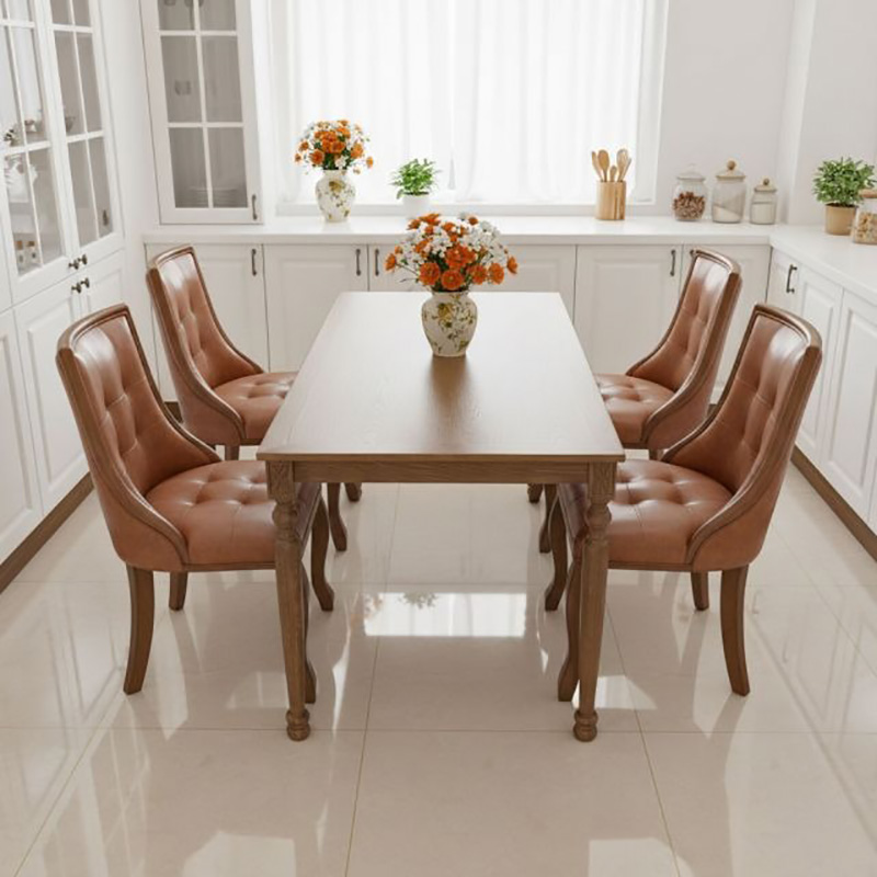 Ghế Lucky bọc da khung gỗ tự nhiên cho không gian nhà hàng, khách sạn GA132