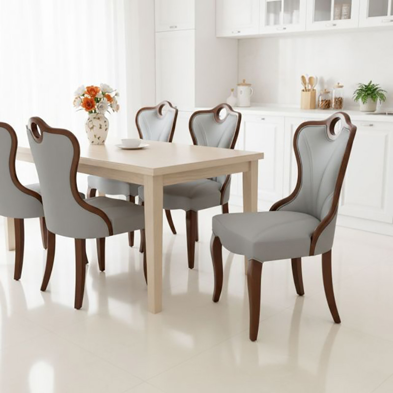 Ghế Urban decor gỗ cao su bọc nệm da Simili GA122