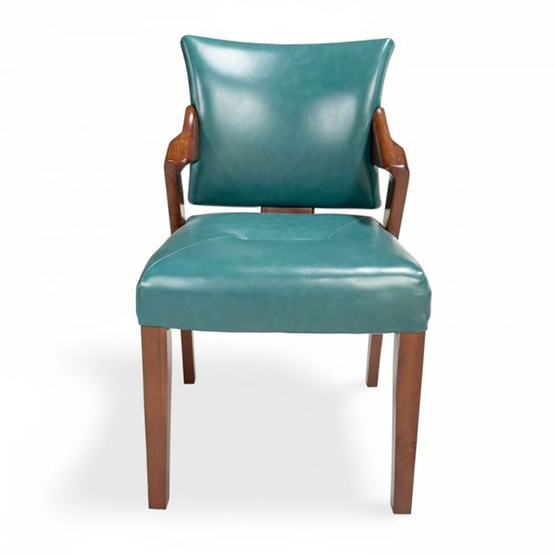 Ghế Wooden gỗ tần bì bọc da decor nhà hàng, cafe GA139