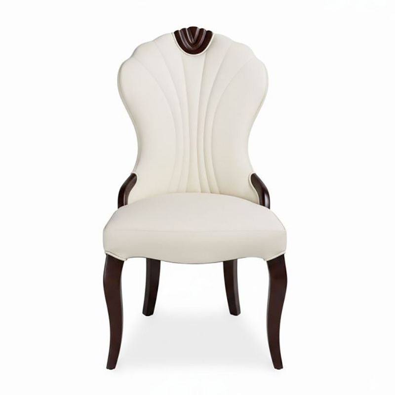 Ghế Zena phong cách cổ điển bọc nệm da GA123