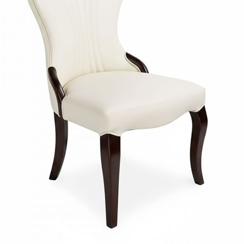 Ghế Zena phong cách cổ điển bọc nệm da GA123