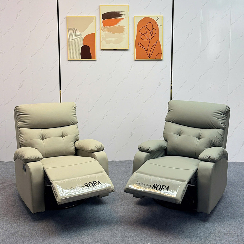 Ghế sofa thư giãn chân xoay tròn 360 độ, có chế độ chỉnh điện ngả lưng GG890