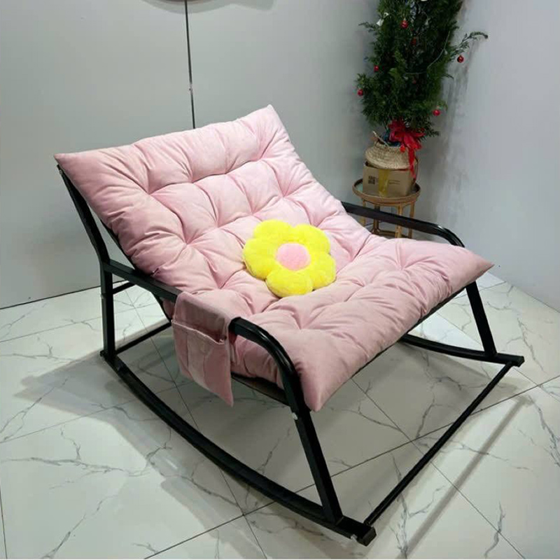 Ghế đôi bập bênh khung sắt đệm nỉ bông cao cấp sẵn 10 màu GG983