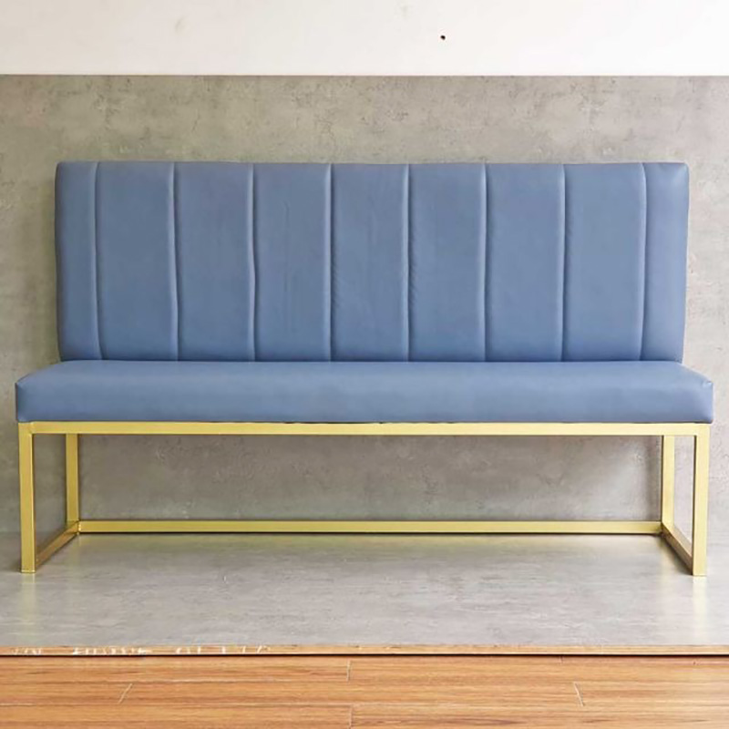 Ghế sofa băng bọc nệm simili khung chân sắt dài 1m6 GV566