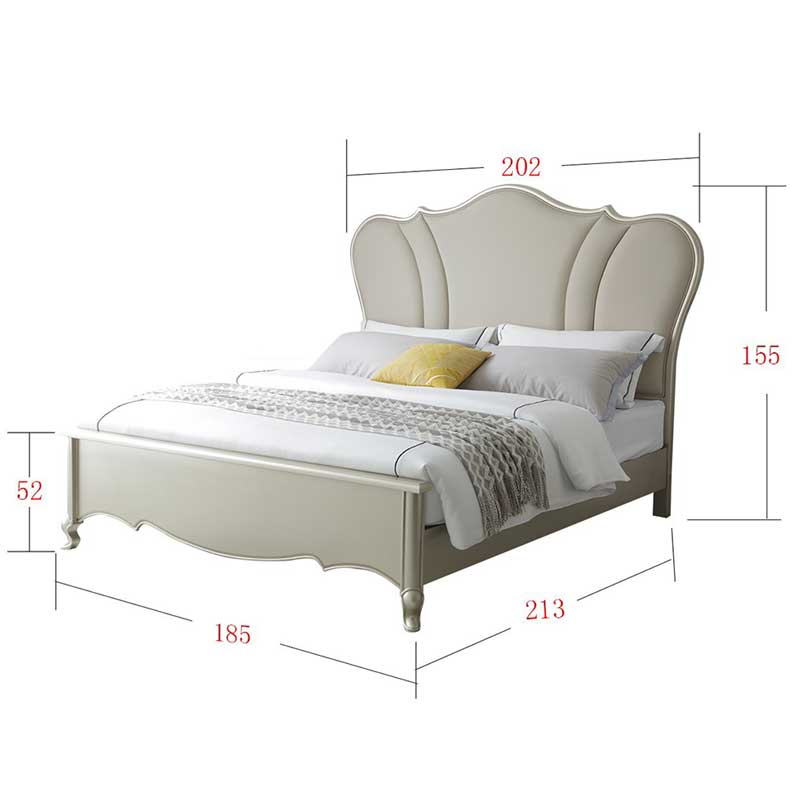 Giường gỗ nhập khẩu đẹp hiện đại cho phòng ngủ GN880