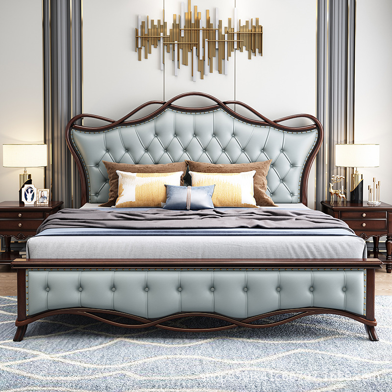 Giường ngủ cao cấp phong cách Hoàng Gia nhập khẩu GN801