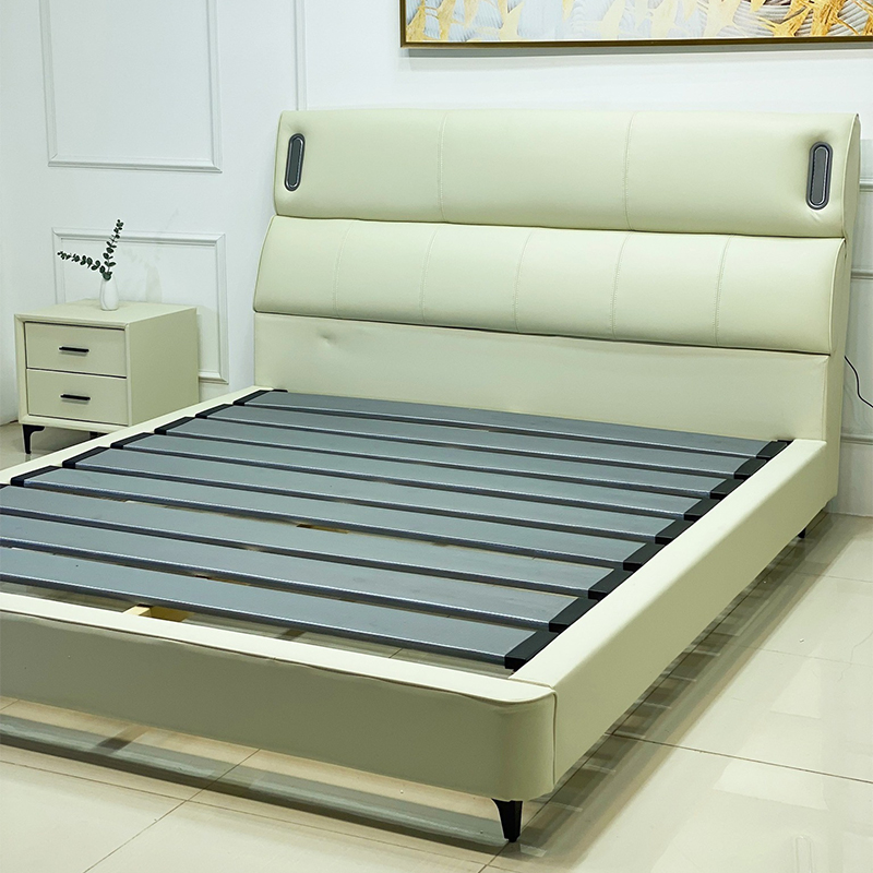 Giường ngủ phong cách hiện đại bọc da cao cấp GN325