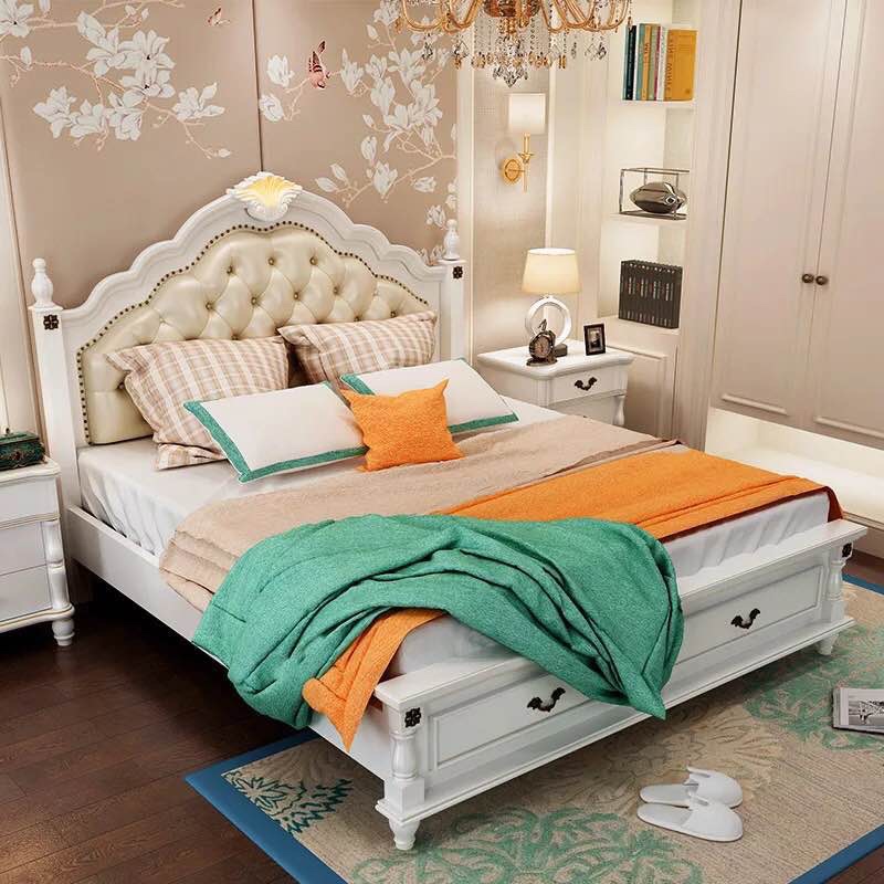 Giường phong cách Mỹ cho phòng ngủ GN069